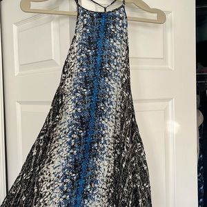 Free People Blue & Black halter swing dress